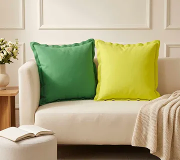 vidaXL Presvlaka za jastuk 12 kom. HOUTEN Zelena 50 x 50 cm Poliester - Venlo