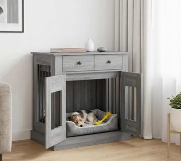 vidaXL Namještaj za kućni kavez Siva Sonoma 80 x 47,5 x 80 cm - Venlo