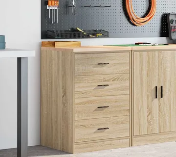 vidaXL Garažni ormar za odlaganje 60x51x85 cm masivne borovine - Venlo