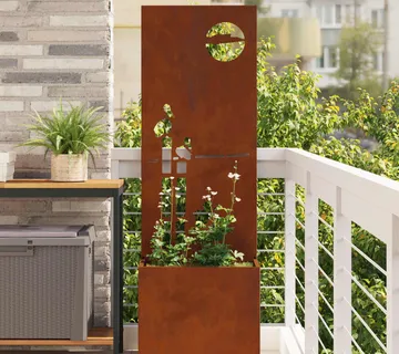 vidaXL Privatnost u vrtu Rezbarija Rđa 50 x 32 x 150 cm Otporni čelik - Venlo