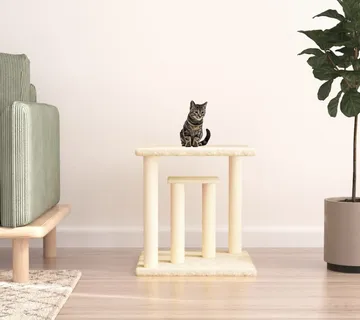 vidaXL Grebalica za mačke s platformama krem 50 cm - Venlo