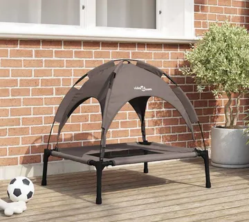 vidaXL Krevet za psa Smeđa 76 x 62 x 70,5 cm Čelik - Venlo