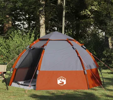 vidaXL Brzi šator s kišnom navlakom za 4 osobe 4-osobni 185T Polyester - Venlo