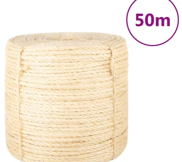 vidaXL Uže od 100 % sisala 6 mm 50 m - Venlo