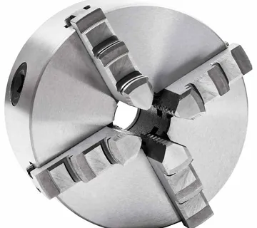 vidaXL Stezna glava za tokarski stroj s 4 čeljusti 125 mm čelična K12 125 - Venlo