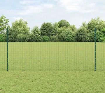 vidaXL Euro ograda s postom 25 x 1,2 m Čelik premazan PVC-om Zelena - Venlo