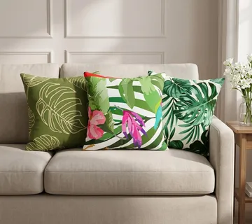 vidaXL Presvlaka za jastuk 2 pcs HEERLEN Dizajn lista 30 x 30 cm - Venlo