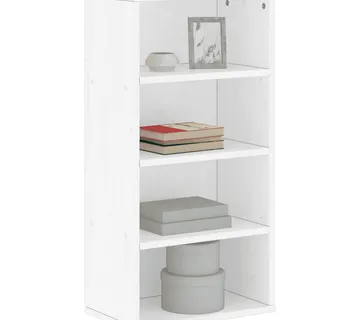vidaXL Bočni ormarić ODDA bijeli 40x24x79 cm puno drvo bor - Venlo