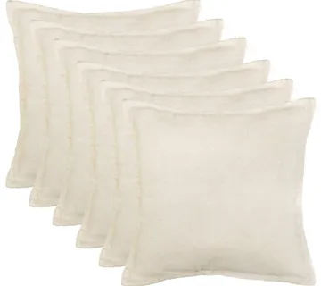 vidaXL Presvlaka za jastuk 6 pcs HOUTEN Krem 55 x 55 cm Bouclé - Venlo