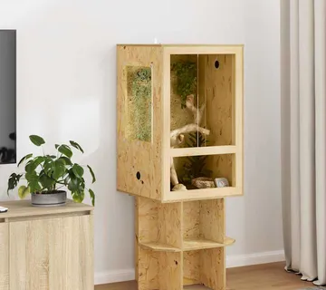 vidaXL Terarij Smeđa 50 x 50 x 80 cm OSB - Venlo