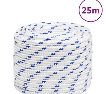 vidaXL Brodski konop bijeli 18 mm 25 m od polipropilena - Venlo