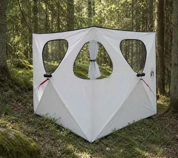 vidaXL Lovni šator 145 x 145 x 150 cm Bijeli Blackout - Venlo