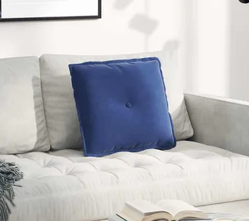 vidaXL Jastuk za leđa Policijska plava 50 x 45 cm Kordura tekstil - Venlo