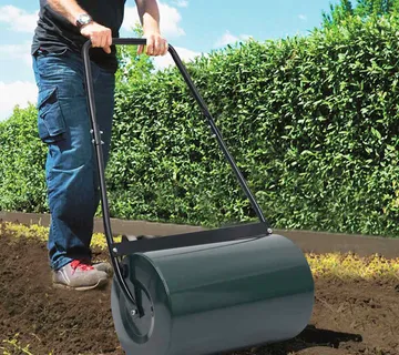 vidaXL Valjak za travnjak zeleno-crni 63 cm 50 L - Venlo
