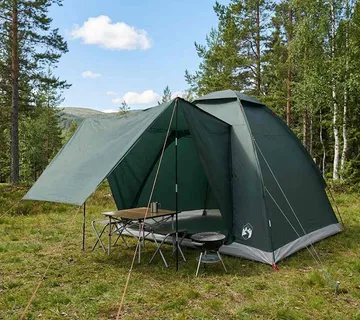 vidaXL Kamping šator 2-osobni Maslinasto zelena Poliester i čelik - Venlo