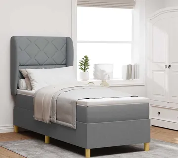vidaXL Krevet s opruga kutije Svijetlo siva 200 x 80 cm tkanina - Venlo