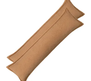 vidaXL Presvlaka za jastuk 2 pcs HOUTEN Bež 40 x 145 cm Bouclé - Venlo