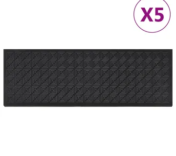 vidaXL Gazišta za stepenice 5 kom 25 x 75 cm gumena - Venlo