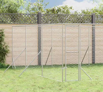 vidaXL Vanjski kavez za pse srebrni 6 x 6 x 2 m od pocinčanog čelika - Venlo