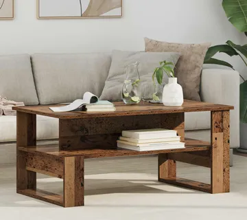 vidaXL Kava Stol Staro drvo 90 x 50 x 40 cm Konstruirano drvo - Venlo
