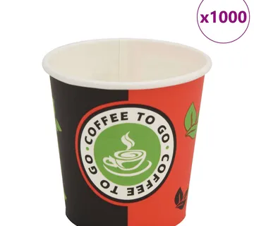 vidaXL Jednokratne papirnate šalice za kavu 1000 kom 120 ml - Venlo