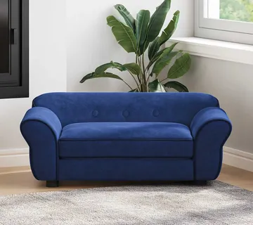 vidaXL Sofa za pse plava 72 x 45 x 30 cm plišana - Venlo