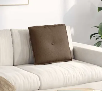 vidaXL Jastuk za leđa Smeđa 50 x 19 x 45 cm tkanina - Venlo