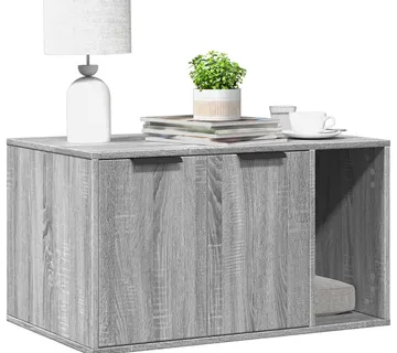 vidaXL Kutija z mačji pijesak boja hrasta 80x50x45cm konstruirano drvo - Venlo