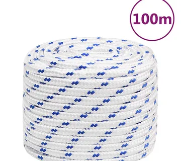 vidaXL Brodski konop bijeli 18 mm 100 m od polipropilena - Venlo