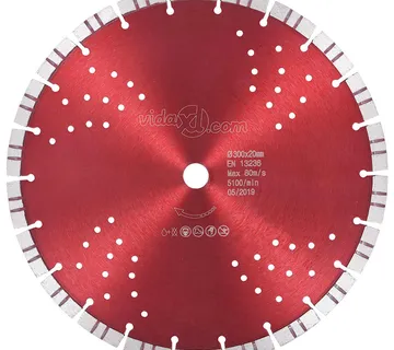 vidaXL Dijamantni disk za rezanje s turbo segmentima i rupama 300 mm - Venlo