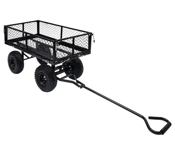 vidaXL Vrtna ručna kolica crna 250 kg - Venlo