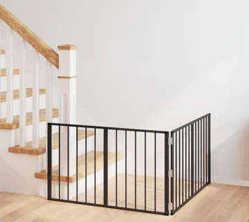 vidaXL Vrata za pse 2 kom. Crna 100 x 60 cm Pocinčani čelik - Venlo