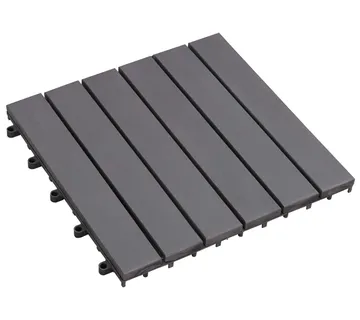 vidaXL Pločice za decking 30 kom. Siva 30 x 30 cm Acacijsko drvo - Venlo
