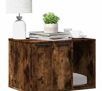 vidaXL Kutija z mačji pijesak boja hrasta 60x40x40cm konstruirano drvo - Venlo