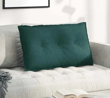 vidaXL Jastuk za leđa Tamnozelena 80 x 19 x 50 cm tkanina - Venlo
