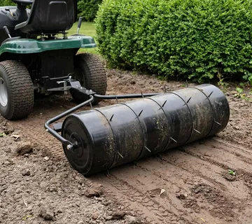 vidaXL Vrtni valjak za travu s stezaljkama za aeratore Ø 30 x 90 cm - Venlo