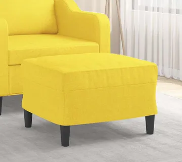 vidaXL Tabure svjetložuti 60 x 50 x 41 cm od tkanine - Venlo