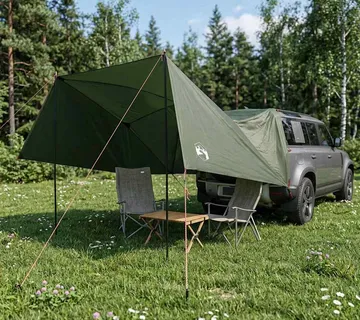 vidaXL Šator za auto 308 x 215 x 220 cm Maslinasto zelena - Venlo