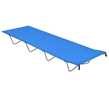 vidaXL Krevet za kampiranje 180 x 60 x 19 cm od tkanine i čelika plavi - Venlo