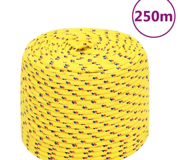 vidaXL Brodski konop žuti 8 mm 250 m od polipropilena - Venlo