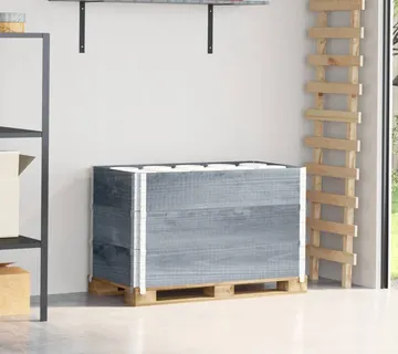 vidaXL Okviri za palete 3 kom sivi 100 x 50 cm od masivne borovine - Venlo