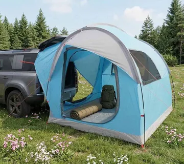 vidaXL Šator za auto Plava 239 x 210 x 210 cm Poliester i čelik - Venlo