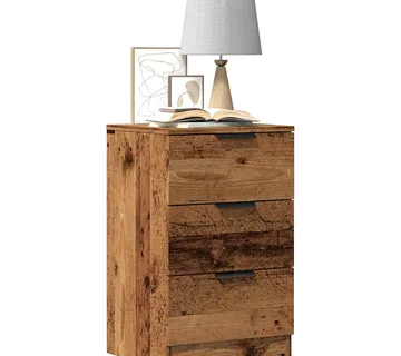 vidaXL Noćni ormarić staro drvo 40x36x65 cm izrađeno drvo - Venlo