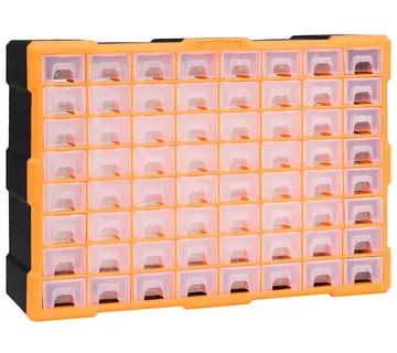 vidaXL Organizator sa 64 ladice 52 x 16 x 37,5 cm - Venlo