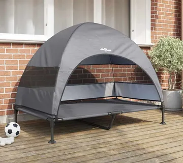 vidaXL Povišeni krevet za pse 127 x 81 x 108 cm Tkanina i čelik - Venlo