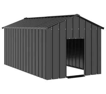 vidaXL Kućica za pse s krovom 114x202x101 cm pocinčani čelik - Venlo