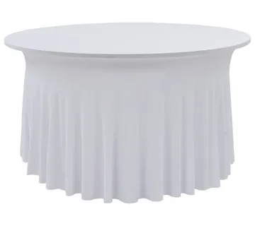 vidaXL Rastezljive navlake za stol 2 kom duge 120 x 74 cm bijele - Venlo