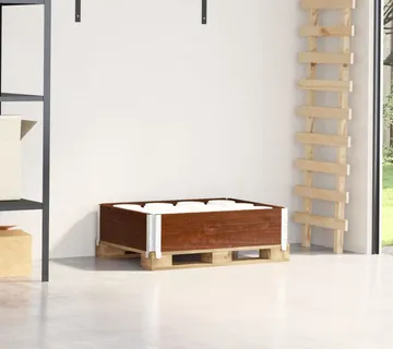 vidaXL Okvir za palete smeđi 80 x 60 cm od masivne borovine - Venlo