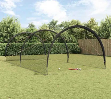 vidaXL Bejzbol & Softbol Crna 702 x 369,5 x 243,5 cm Poliester - Venlo