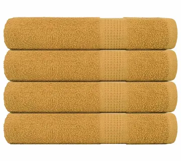 vidaXL Ručnici FROGN 4 kom zlatni 100x200 cm 360 g/m² - Venlo